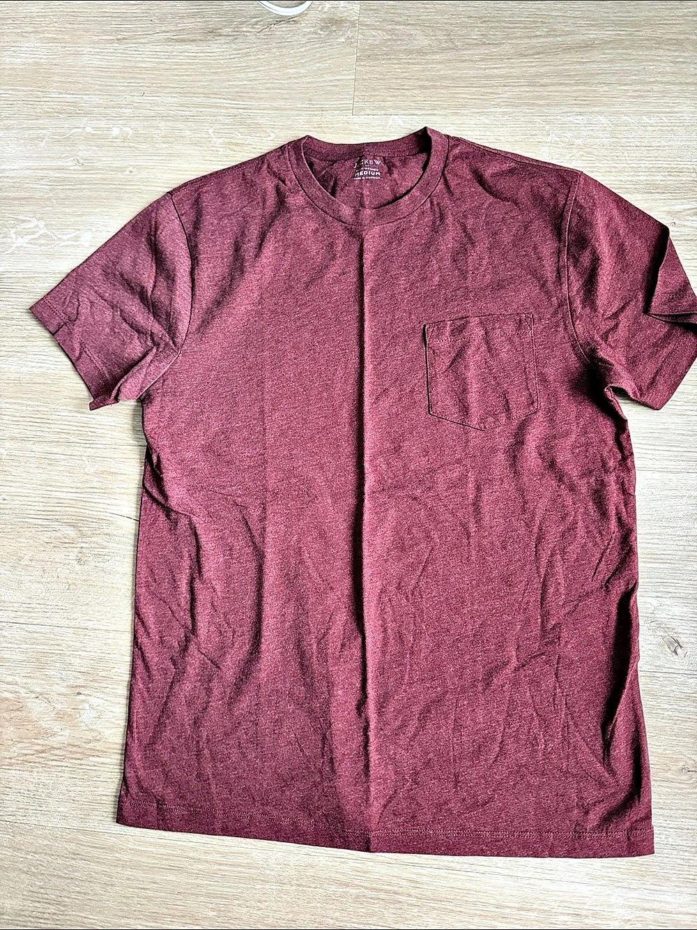 J.Crew Slim-Washed Pocket T-Shirt Purple Medium